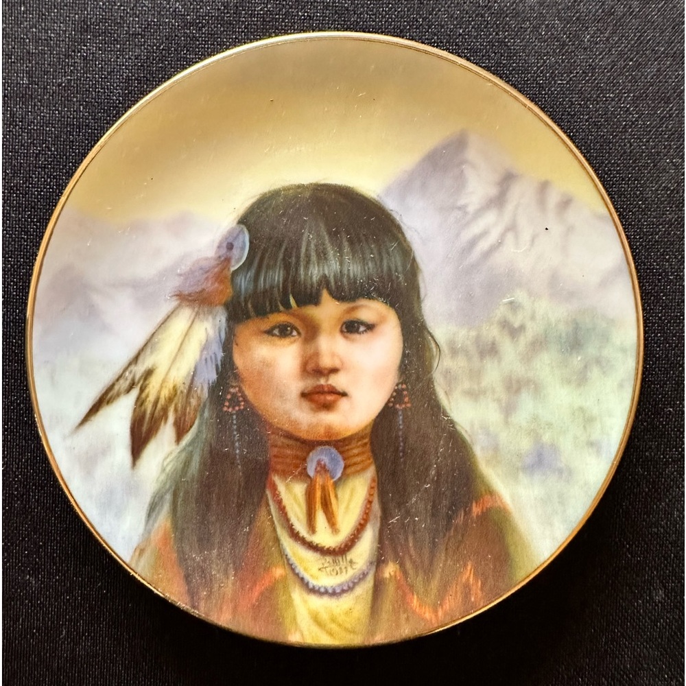 Mini plate - Spring Breeze - Artist Gregory Perillo 1989